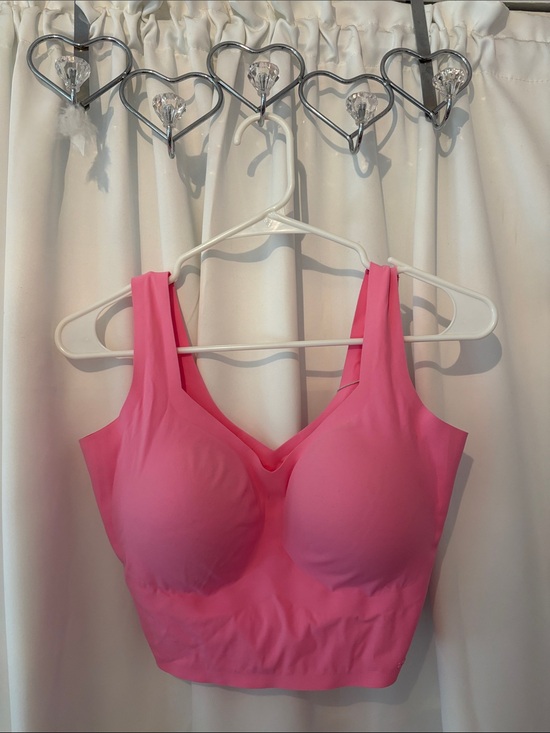 SKIMS Other - SKIMS Seamless Padded Crop Bra - Pink